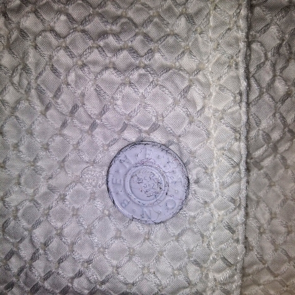 Stile Benetton | White Button Front Jacket Sz 6 - Picture 3 of 5